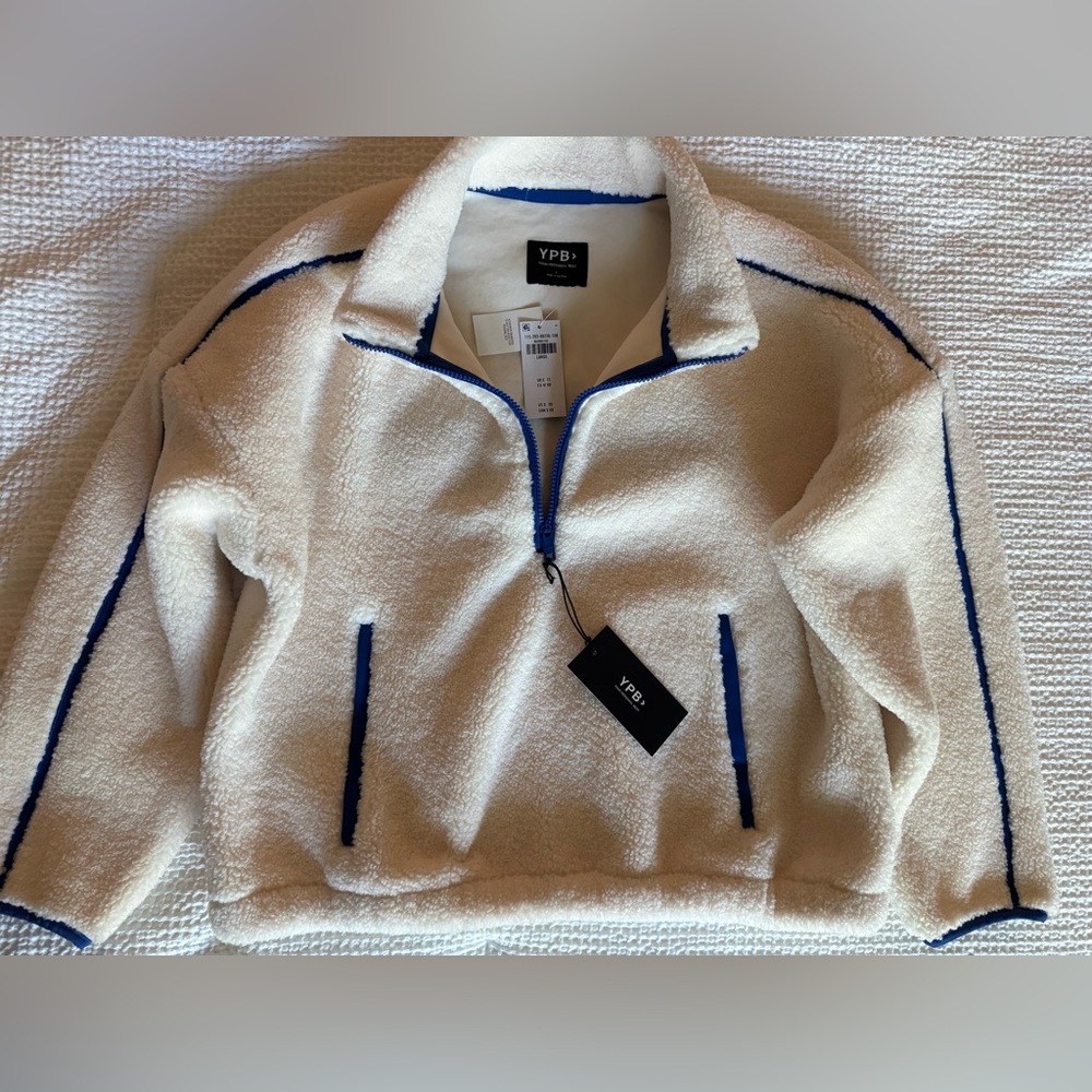 Abercrombie YPB Sherpa Half Zip Pullover
